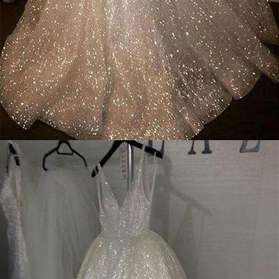 Sparkly A-Line Deep V-Neck Sleeveless Short Christmas Dresses