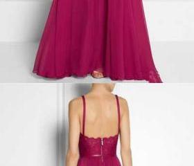 Satin Spaghetti Straps A Line Zipper Up Prom Dress LBQ0598 main image 1