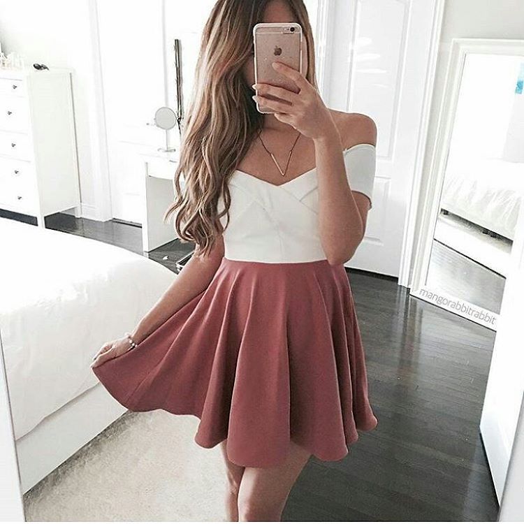 Elegant A Line Off The Shoulder Satin Short Homecoming Dress Birthday Outfits