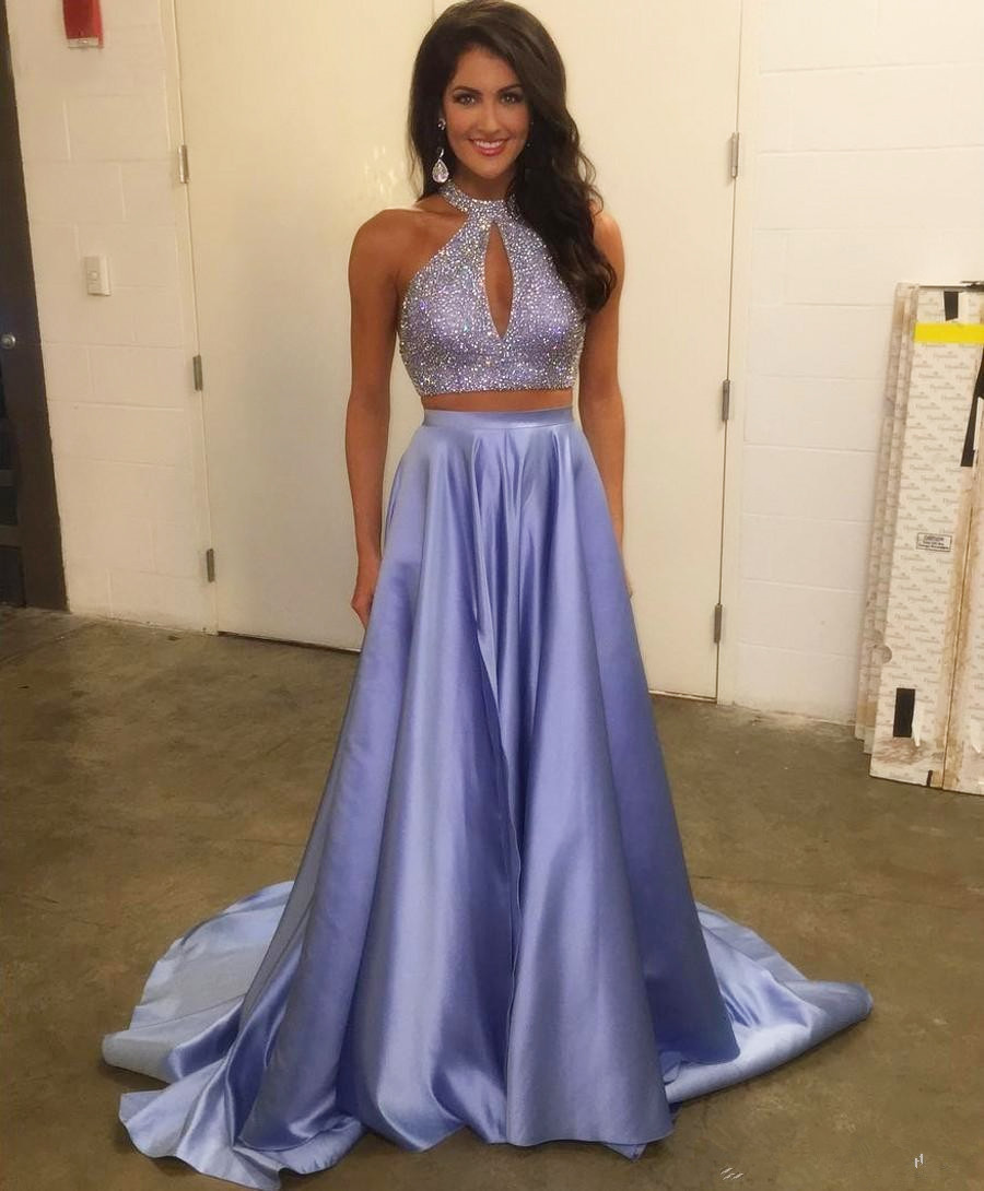 lavender two piece dress