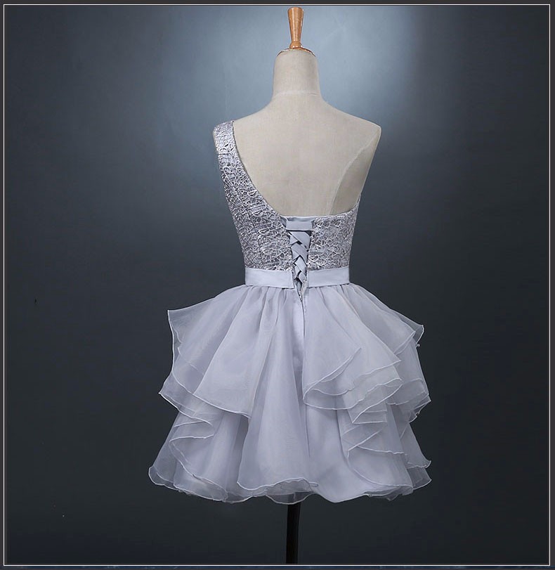Simple White Backless A Line Homecoming Dress Short Party Dress Y8848
