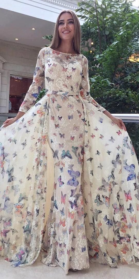 Long Sleeve Butterfly Dress