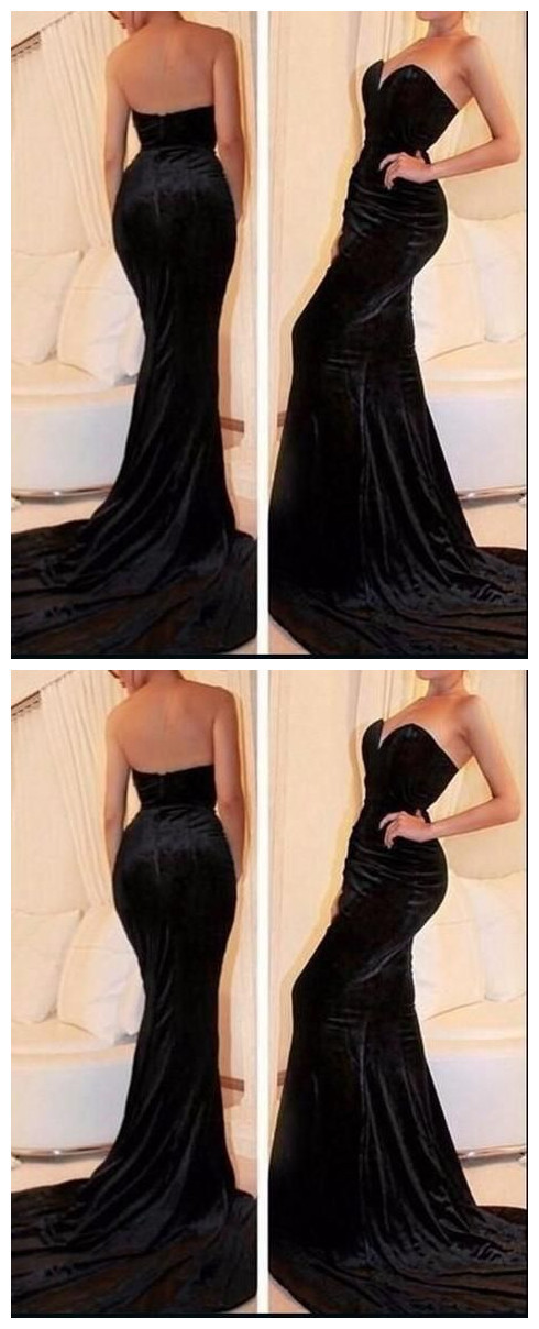 black velvet bridesmaid dress